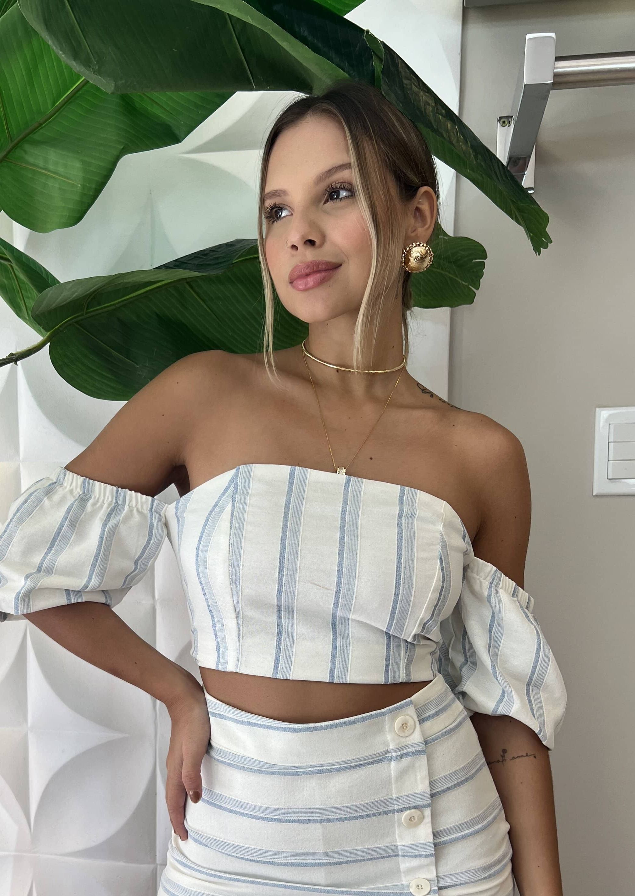 BLUSA CROPPED MAYA CIGANINHA