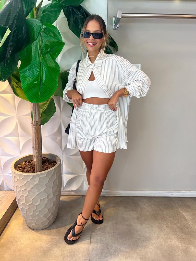 CONJUNTO SHORT E MAX CAMISA MAQUINETADO