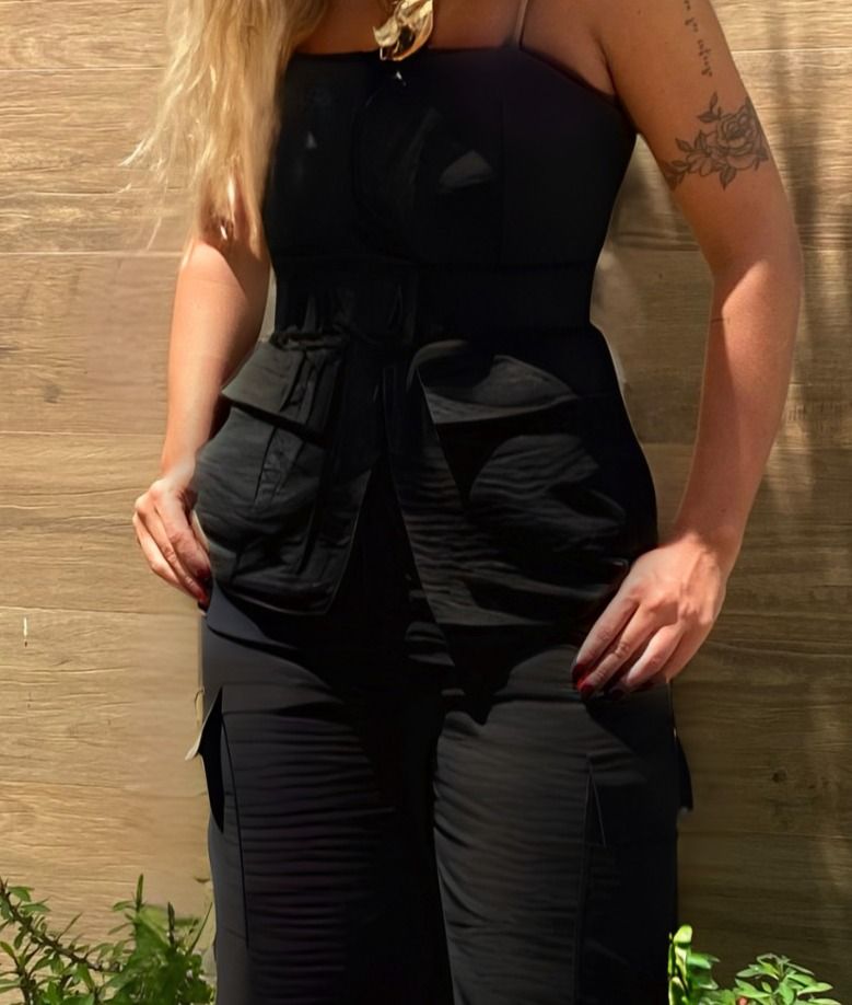 BLUSA DET FRENTE ZIPER E BOLSOS