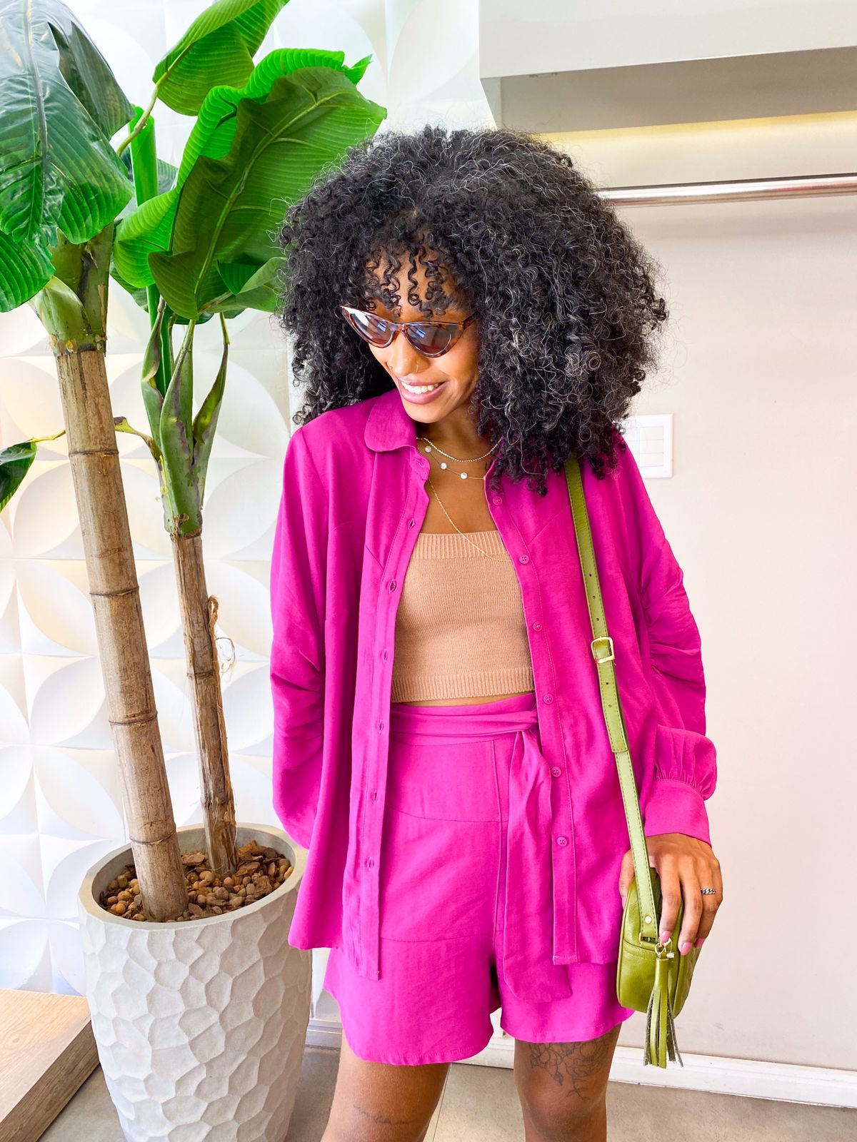 BLUSA CAMISA DETALHE MANGA