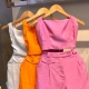 CONJUNTO SHORT E CROPPED AMARRACAO COSTA