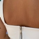 CROPPED COTTON DET BUSTO